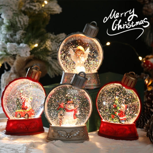 Christmas Snow Globe /Holiday Decorations Luminous Flat Light LED Decoration/ Christmas Light Home Decor